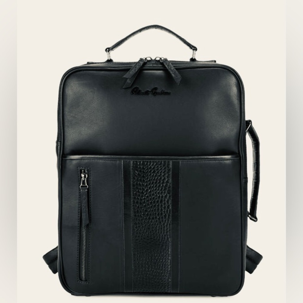 Robert Graham Black Marlo Leather Backpack $498 EUC
